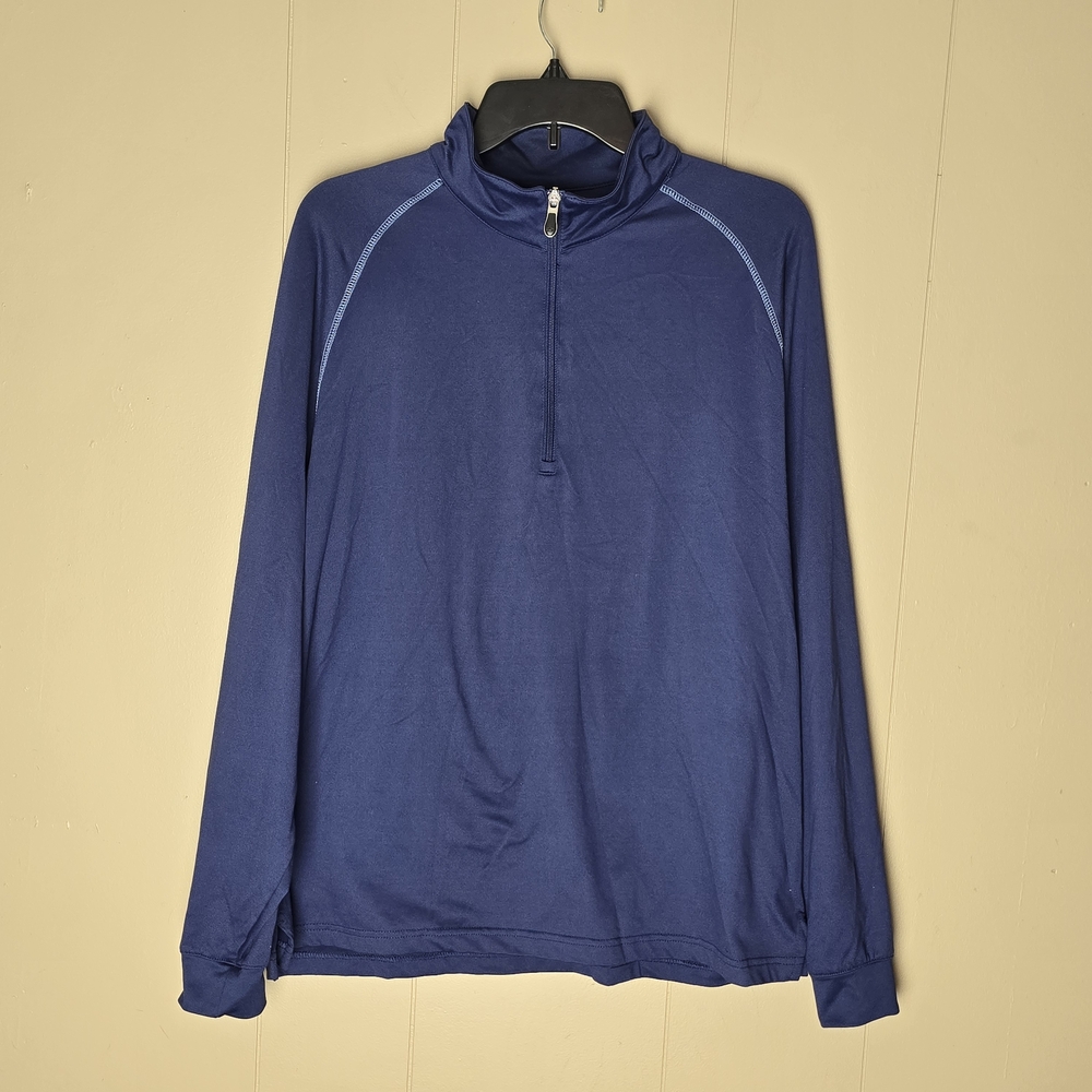 Bolle Golf Men's Blue Quarter-Zip Shirt Size M